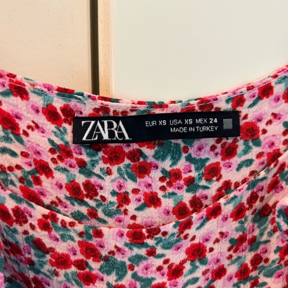 Zara Flowery Dress XS - Picture 7 of 7